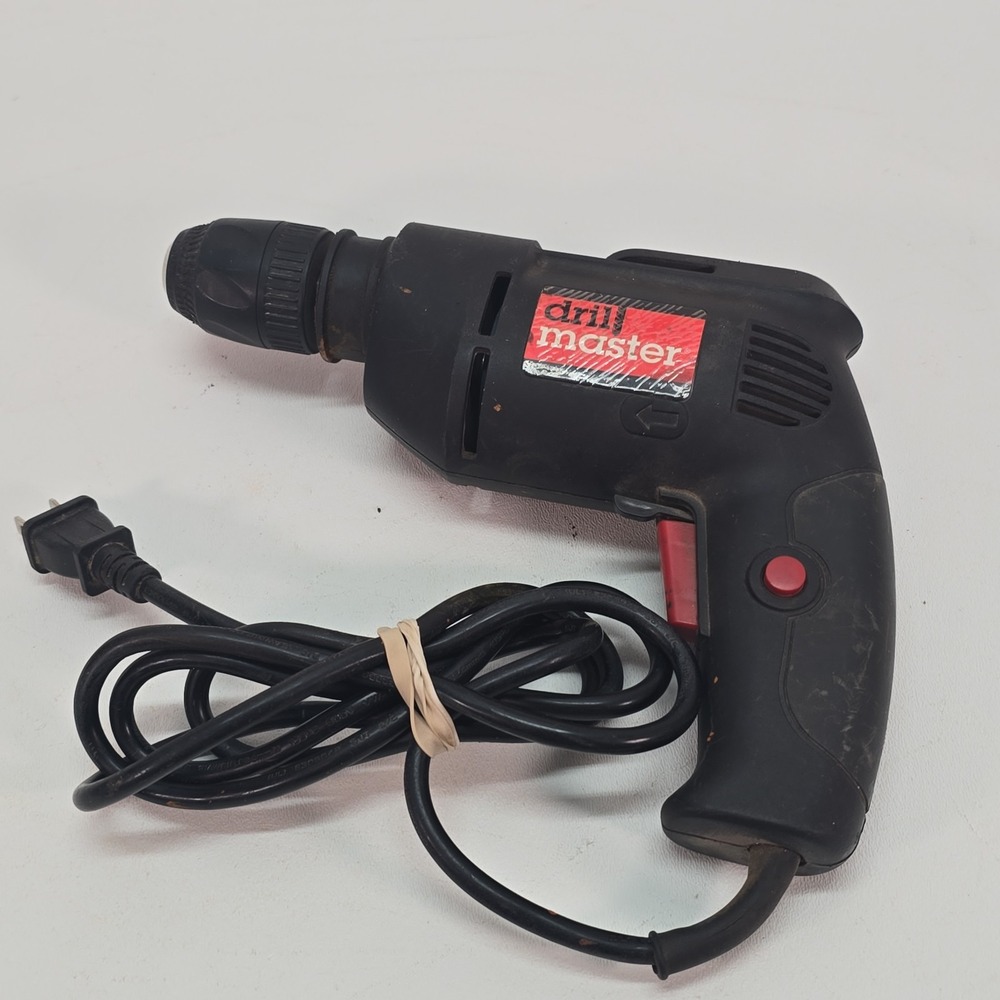 Drill Master 60614 3/8" Variable Speed Reversible Corded Drill 120V Keyless Chu